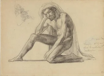 Studie für den Vater auf dem Floß der Medusa